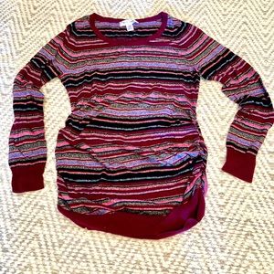 Motherhood maternity multicolor top, Sz Sm